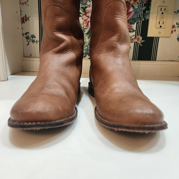 Frye 'Paige' Tall Riding Boots 100% Leather Sz 6 Brown - Picture 8 of 14